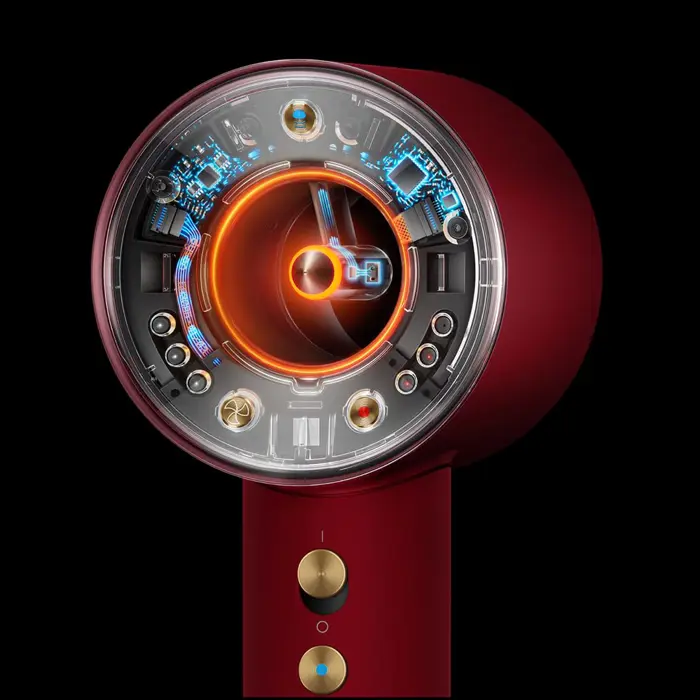 Dyson Supersonic Nural Straight + Wavy velvet red/gold