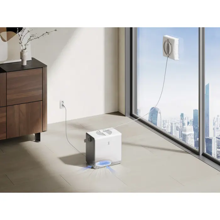Ecovacs window cleaning robot WINBOT W2 PRO OMNI, window vacuum white, 126 watts, with portable docking station