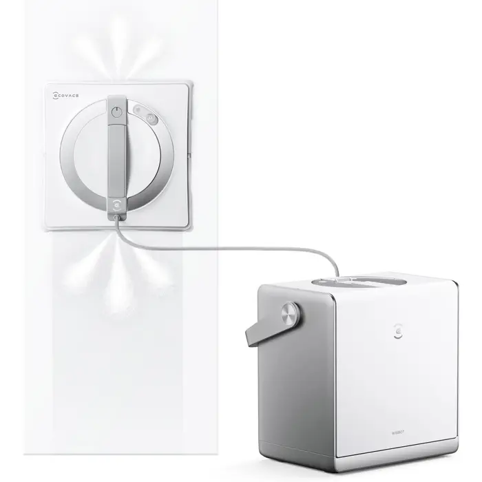 Ecovacs window cleaning robot WINBOT W2 PRO OMNI, window vacuum white, 126 watts, with portable docking station