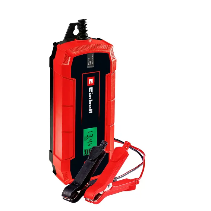 EINHELL Battery Charger CE-BC 5 M LiFePO4 red/black, for car and motorcycle batteries