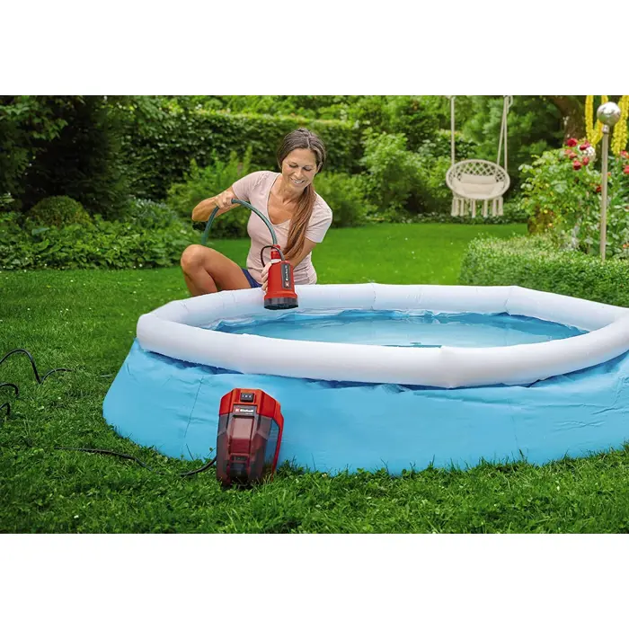 Einhell Cordless clear water pump GE-SP 18 LL Li - solo, submersible / pressure pump (red/black, without battery and charger)