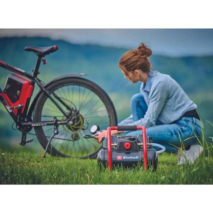 Einhell cordless compressor TE-AC 36/150 Li OF - Solo, 36Volt (2x18V) (red/black, without battery and charger)