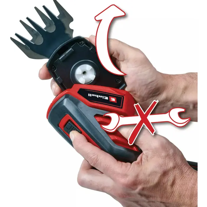 EINHELL Cordless Grass Shears/Shrub Shears GC-CG 3.6/70 Li WT black/red, Li-ion battery 2.0Ah