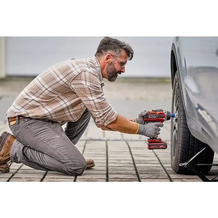 Einhell cordless impact wrench IMPAXXO 18/400, 1/2 (red/black, without battery and charger)