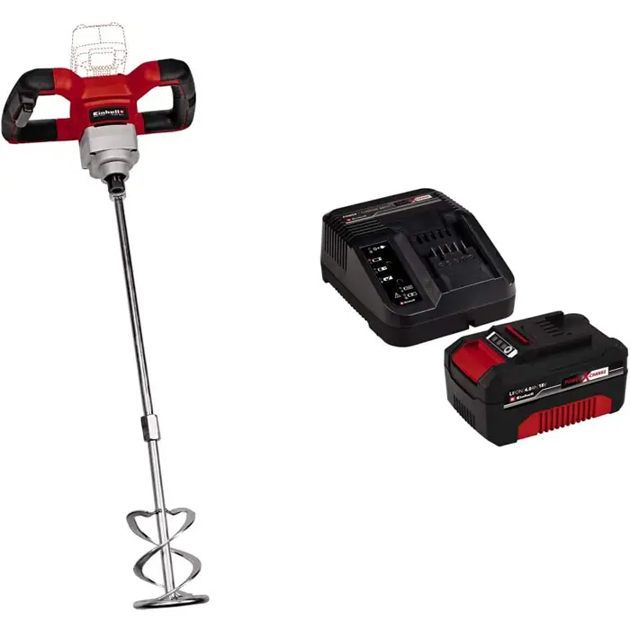 Einhell Cordless paint mortar stirrer TE-MX 18 Li - Solo, 18V, stirrer (red/black, without battery and charger)