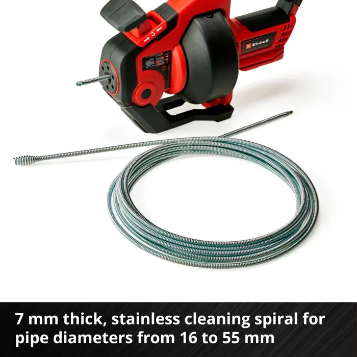 Einhell cordless pipe cleaning device TE-DA 18/760 Li-Solo (red/black, without battery and charger)