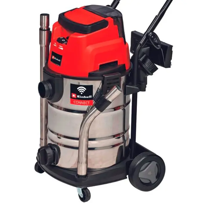 Einhell cordless wet/dry vacuum cleaner TP-VC 36/30 S Auto - Solo Professional, 36Volt (2x18V) (red/stainless steel, without battery and charger)