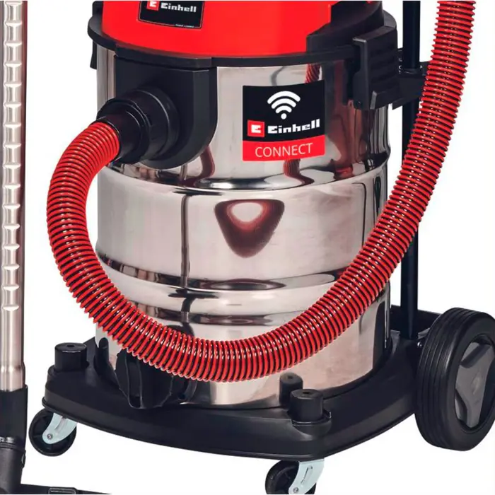 Einhell cordless wet/dry vacuum cleaner TP-VC 36/30 S Auto - Solo Professional, 36Volt (2x18V) (red/stainless steel, without battery and charger)