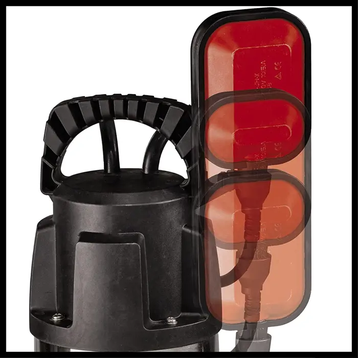 Einhell dirty water pump GC-DP 9040 N, submersible / pressure pump (red / stainless steel, 900 watts)