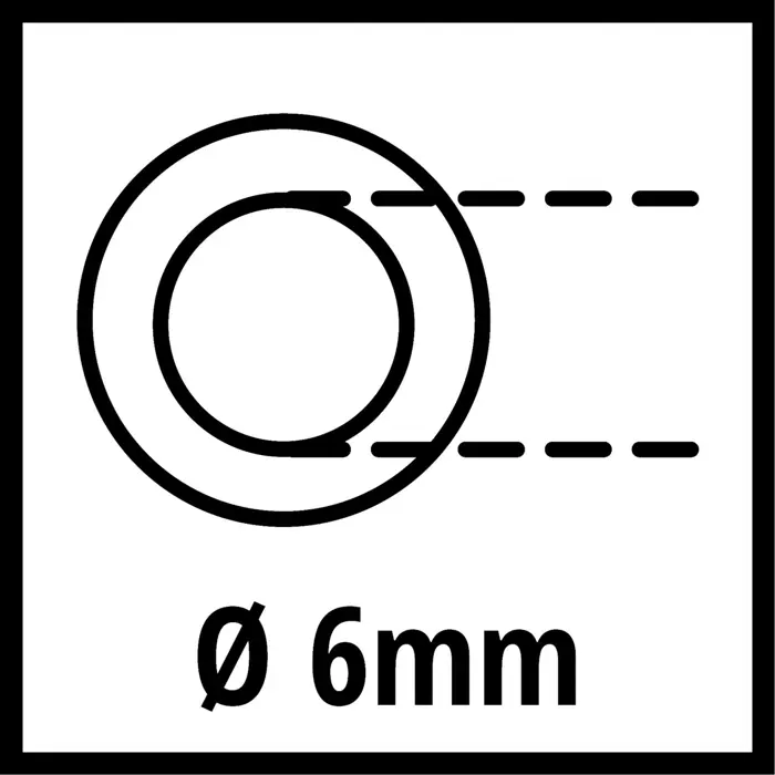 Einhell fabric hose 10m inside. 6mm - 4138100