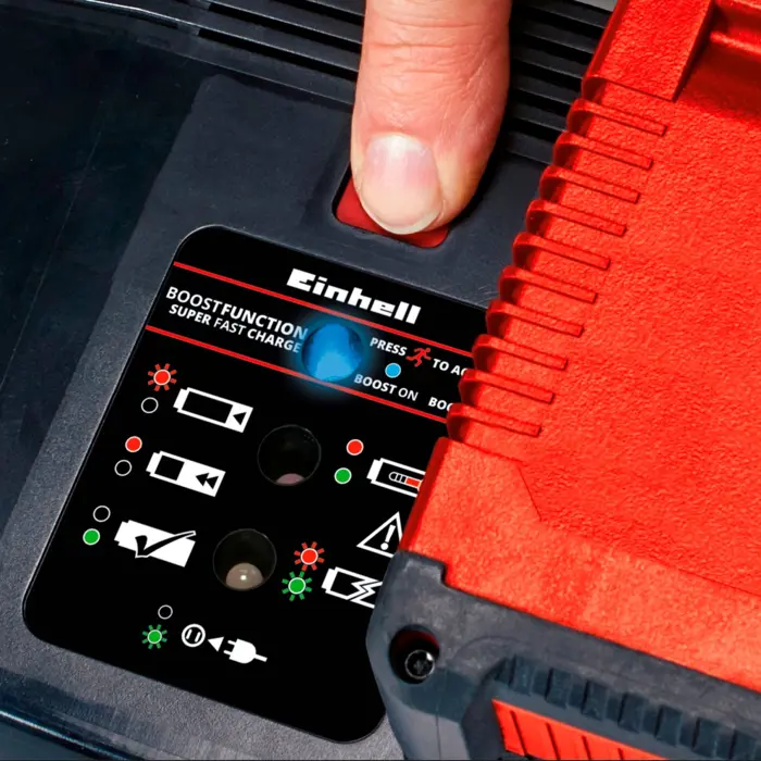 EINHELL Power-X-Change charger Power X-Boostcharger 8A black/red