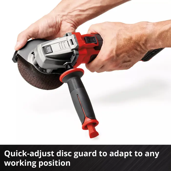 Einhell Power X-Change Cordless Angle Grinder TE-AG 18/115-2 Li - Solo, 18 Volt (red/black, without battery and charger)