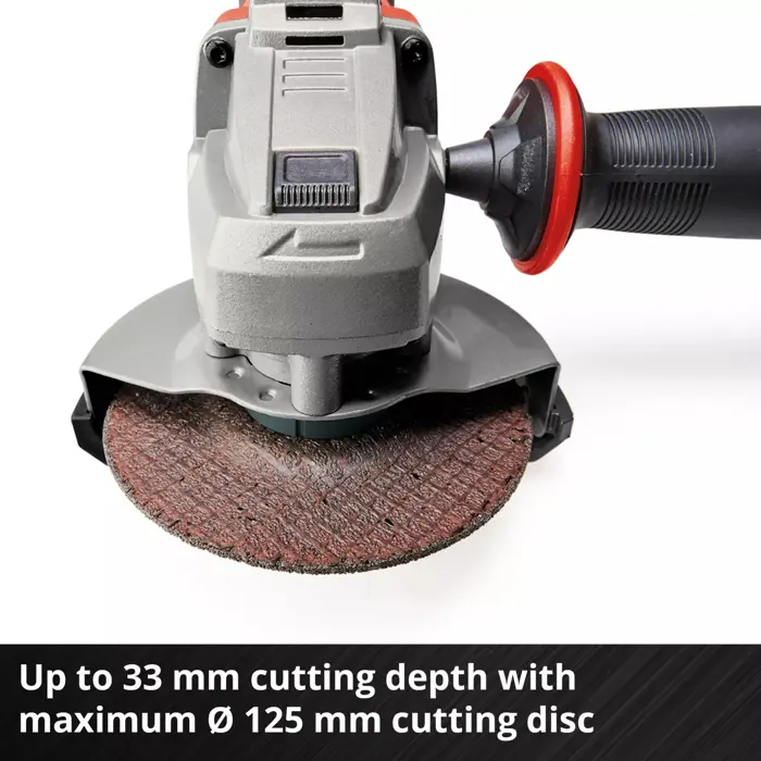 Einhell Power X-Change cordless angle grinder TE-AG 18/125-2 Li - Solo, 18Volt (red/black, without battery and charger)