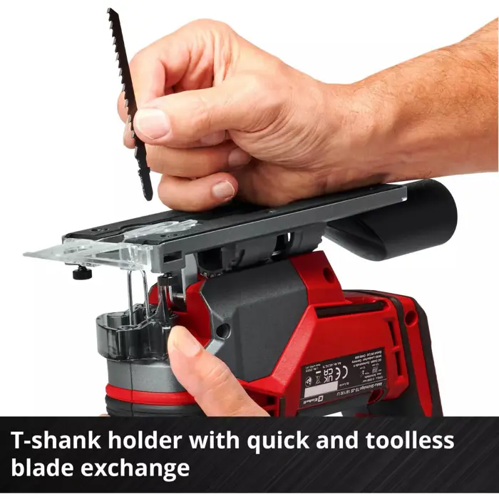 EINHELL Power X-Change cordless jigsaw TE-JS 18/100 Li - Solo, 18 Volt red/black, without battery and charger