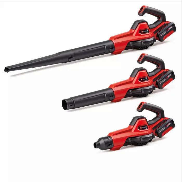 EINHELL Power X-Change cordless leaf blower GE-UB 18/250 Li E, 18 Volt red/black, Li-ion battery 4.0 Ah