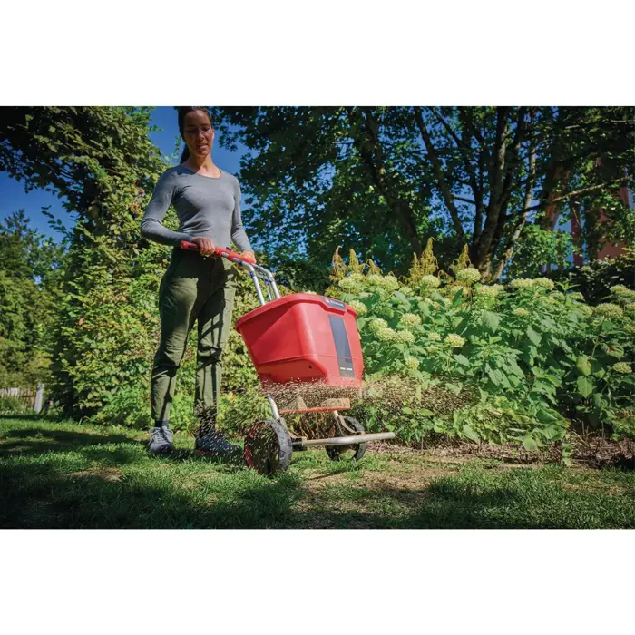 EINHELL Power X-Change Cordless Spreader GE-SR 18/22 Li-Solo, 18 Volt, spreader red/black, without battery and charger