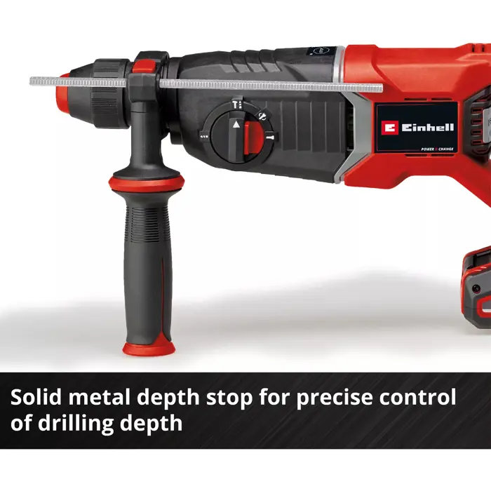 Einhell Professional Cordless Hammer Drill TP-HD 18/26 D Li BL - Solo (black/red, without battery and charger, in E-Case)