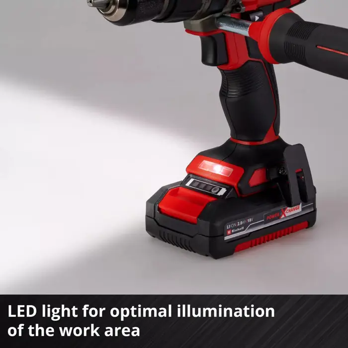 EINHELL Professional Cordless Impact Drill TP-CD 18/70 Li-i BL - Solo, 18 Volt black/red, without battery and charger