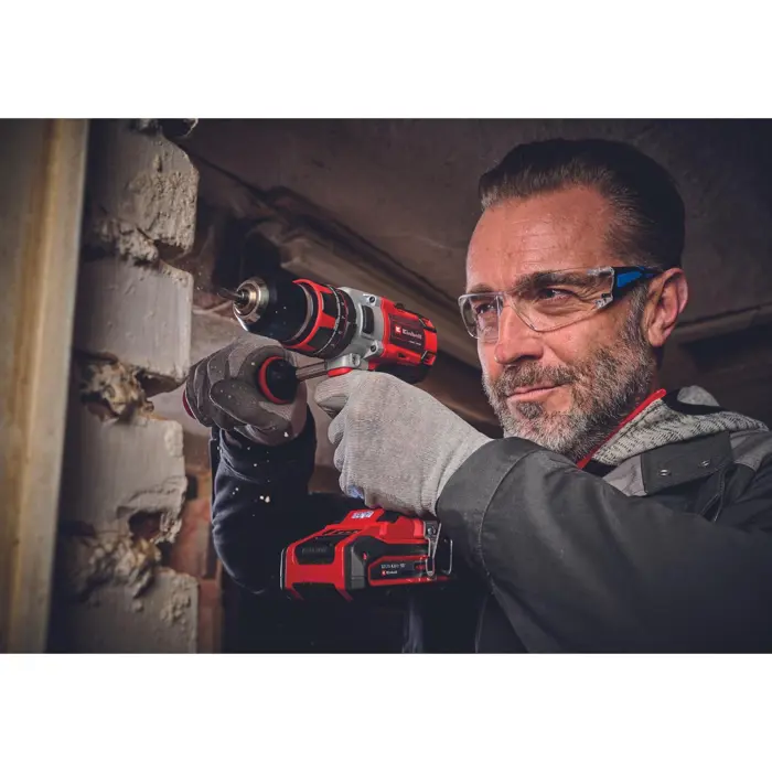 Einhell Professional Cordless Impact Drill TP-CD 18/80 Li-i BL - Solo, 18 Volt (red/black, without battery and charger)