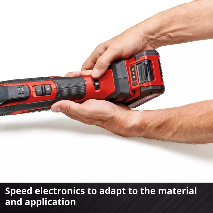 EINHELL Professional cordless multi-function tool TP-MG 18 Li BL-Solo, 18V red/black, without battery and charger, including accessories