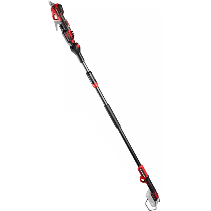 EINHELL Professional Cordless Telescopic Pruning Shears GP-LS 18/28 Li T BL-Solo, 18 Volt red/black, without battery and charger, 2-in-1 pruner or telescopic pruner