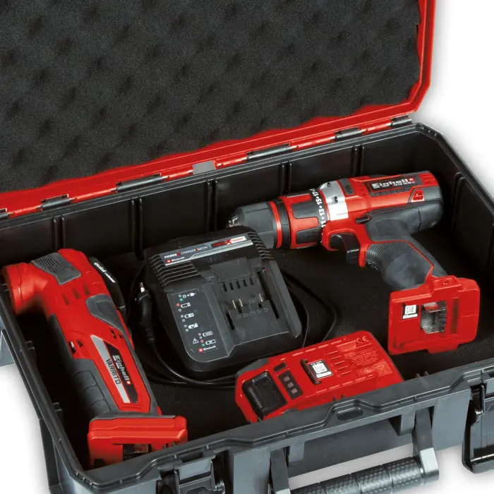 Einhell system case E-Case SF foam, tool box (black/red, with 2 foam inserts)