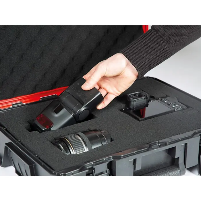 Einhell System case E-Case SF incl. dividers, tool box (black/red, with dividers)