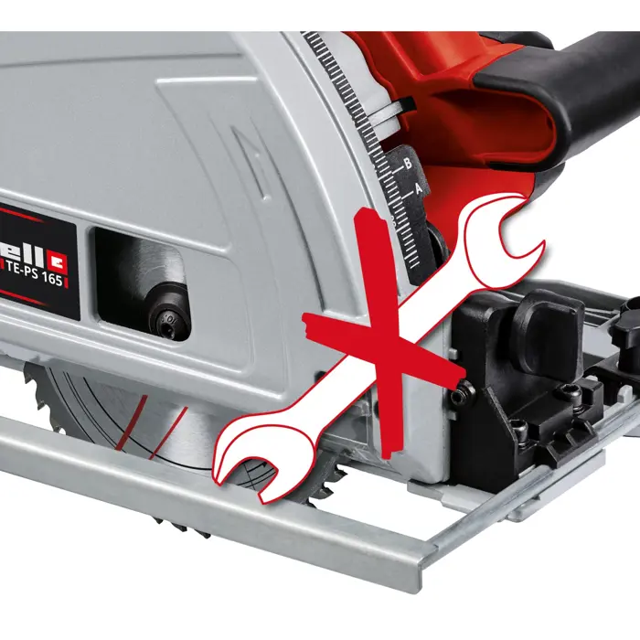 Einhell TE PS 165 circular saw (red / black, 1,200 watts)