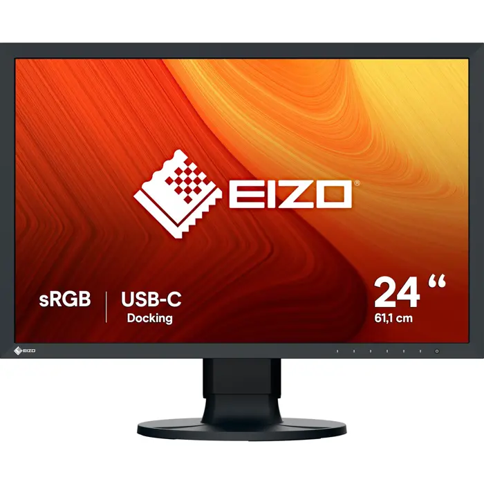 EIZO CS2400R, LED monitor - 24 - black, WXGA, USB-C, HDMI, IPS