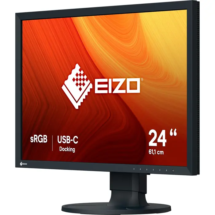 EIZO CS2400R, LED monitor - 24 - black, WXGA, USB-C, HDMI, IPS