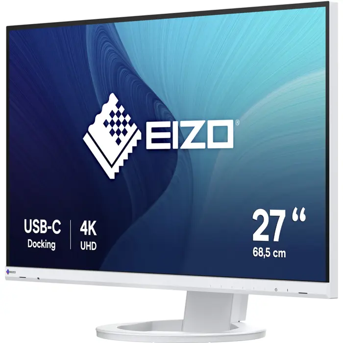EIZO EV2740S FlexScan, LED monitor, - 27 - white, UltraHD/4K, IPS, USB-C, HDMI, DP, USB hub