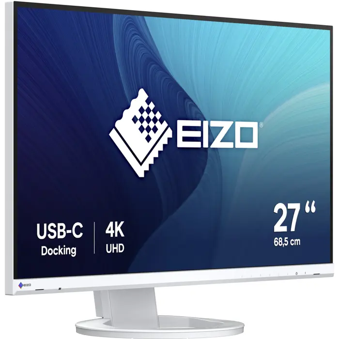 EIZO EV2740S FlexScan, LED monitor, - 27 - white, UltraHD/4K, IPS, USB-C, HDMI, DP, USB hub