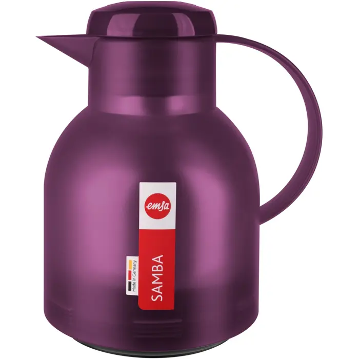 Emsa Samba vacuum jug Quick Press purple 1.0L