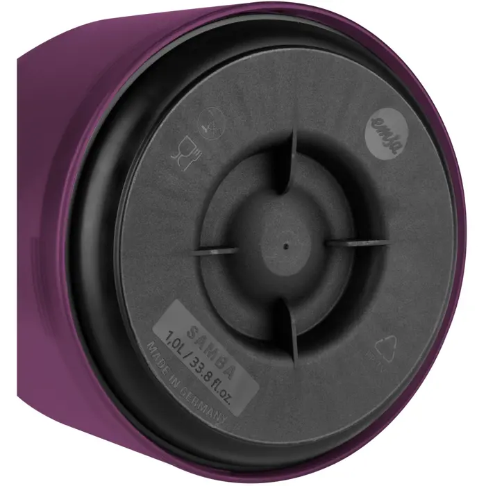 Emsa Samba vacuum jug Quick Press purple 1.0L