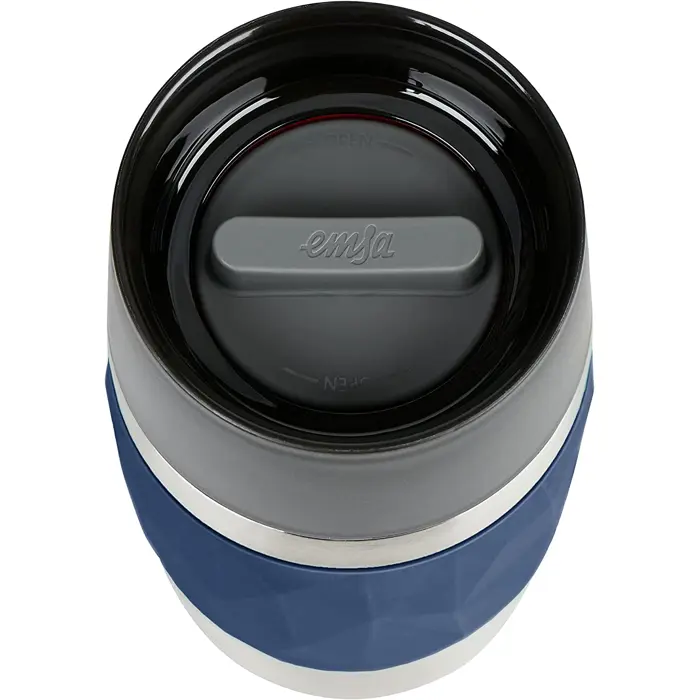 Emsa Travel Mug Compact thermal mug 0.3 liters (dark blue, screw cap)