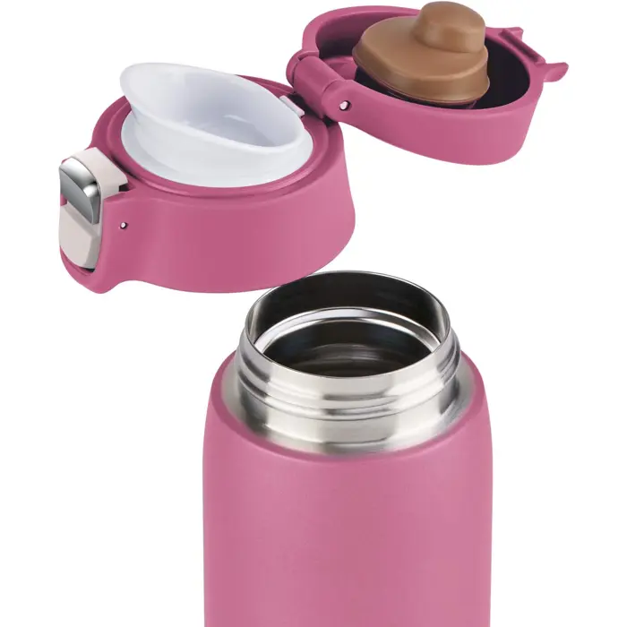 Emsa TRAVEL MUG light thermal mug 0.4 liters (pink, flip lid)