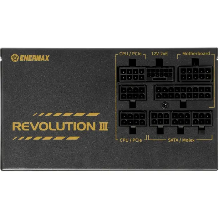 Enermax REVOLUTION III 650W, PC power supply (1x 12-pin high power GPU, 2x PCIe cable management, 650 watts)
