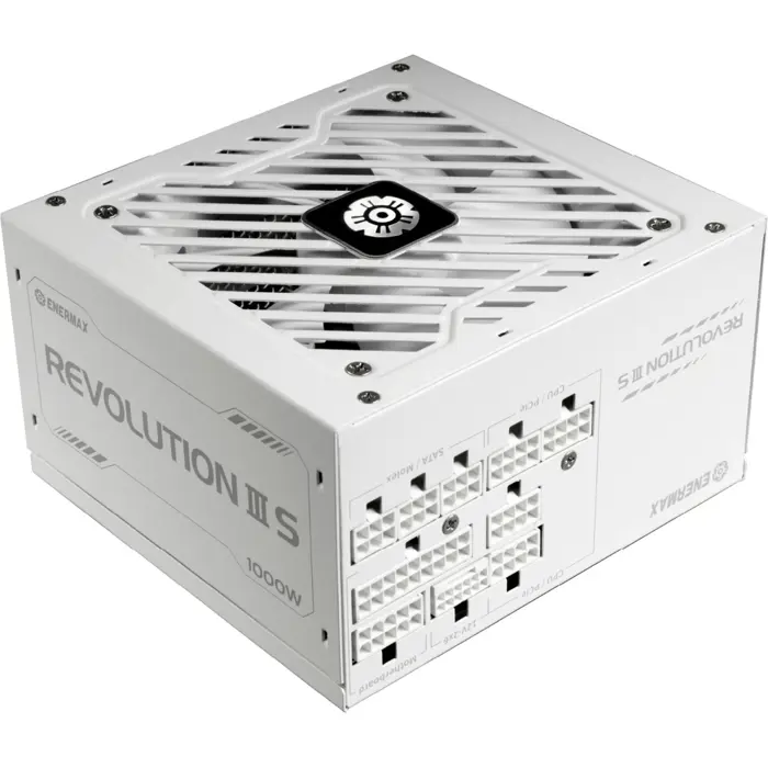 Enermax REVOLUTION III S 1000W (white, 1x 12-pin high power GPU, 4x PCIe cable management, 1000 watts)
