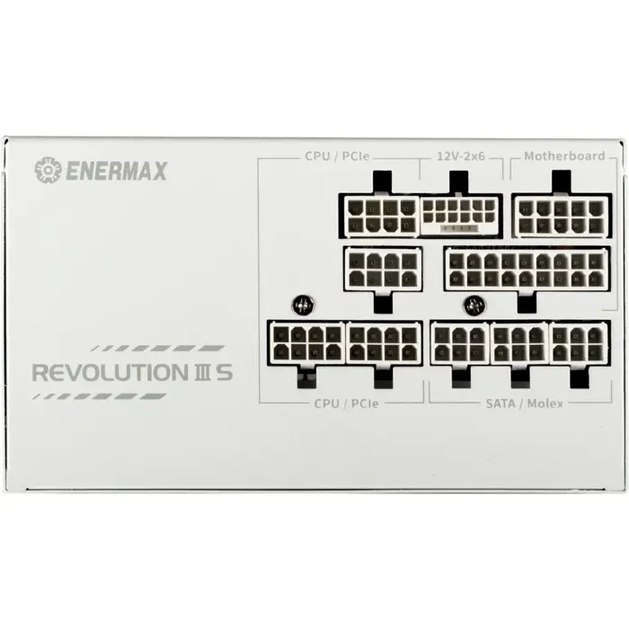 Enermax REVOLUTION III S 1000W (white, 1x 12-pin high power GPU, 4x PCIe cable management, 1000 watts)