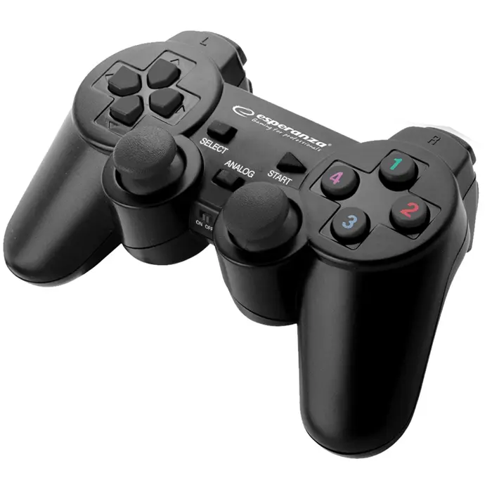 Esperanza EGG108K Gaming Controller Gamepad PC,Playstation 3 Analogue / Digital USB 2.0 Black