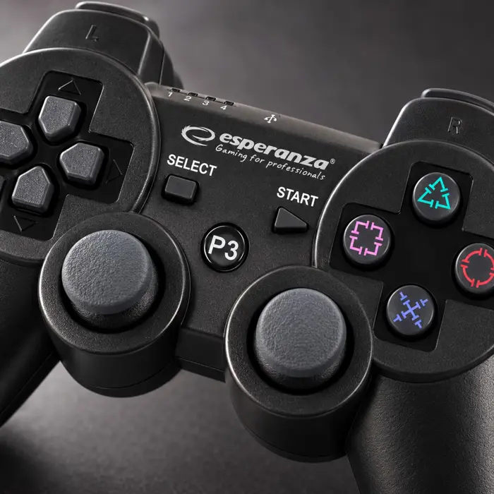 Esperanza EGG109K Gaming Controller Black Bluetooth Joystick Analogue Playstation 3