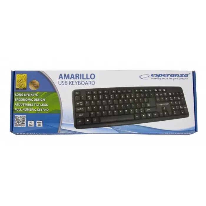 Esperanza EK134 keyboard USB Black