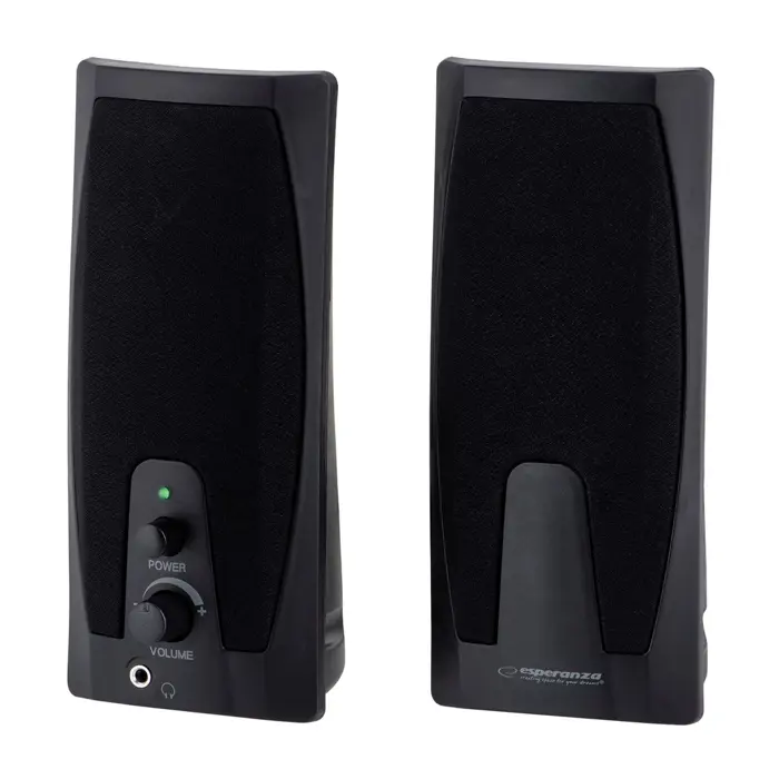 Esperanza EP110 loudspeaker 2-way 6 W Black Wired