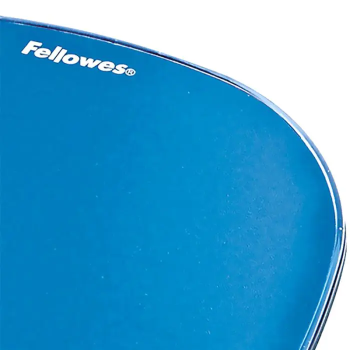 Fellowes Crystal™ Gel Mouse Pad/Wrist Rest, Blue