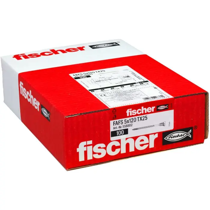Fischer Adjusting screw FAFS 5.0 x 120 TX25 (100 pieces)