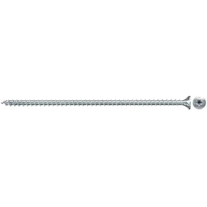 fischer wood construction screw PowerFull II 8.0x100 countersunk head TX VG (50 pieces, full thread, galvanized)