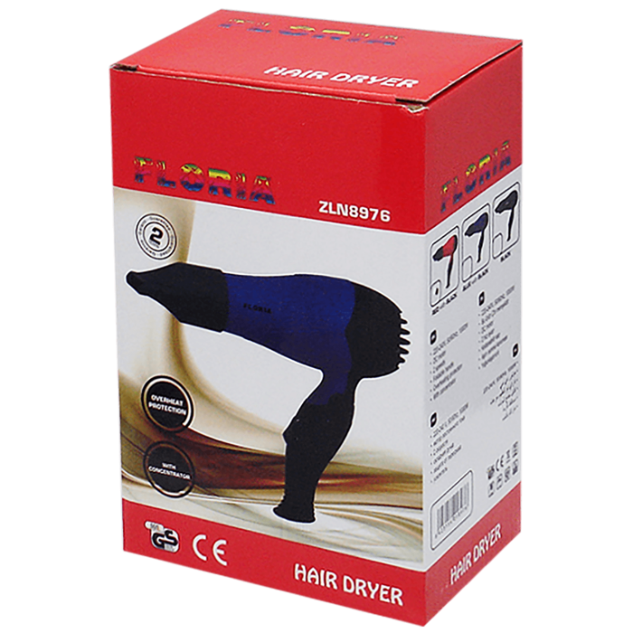 Floria Fen za kosu, 850 W, crna - ZLN8976