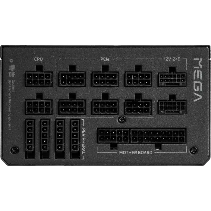 Fortron FSP MEGA TI 1650W (black, 2x 12-pin high power GPU, 6x PCIe, cable management, 1650 watts)