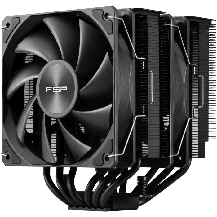 Fortron MP7 Black, CPU cooler (black, 120 mm)