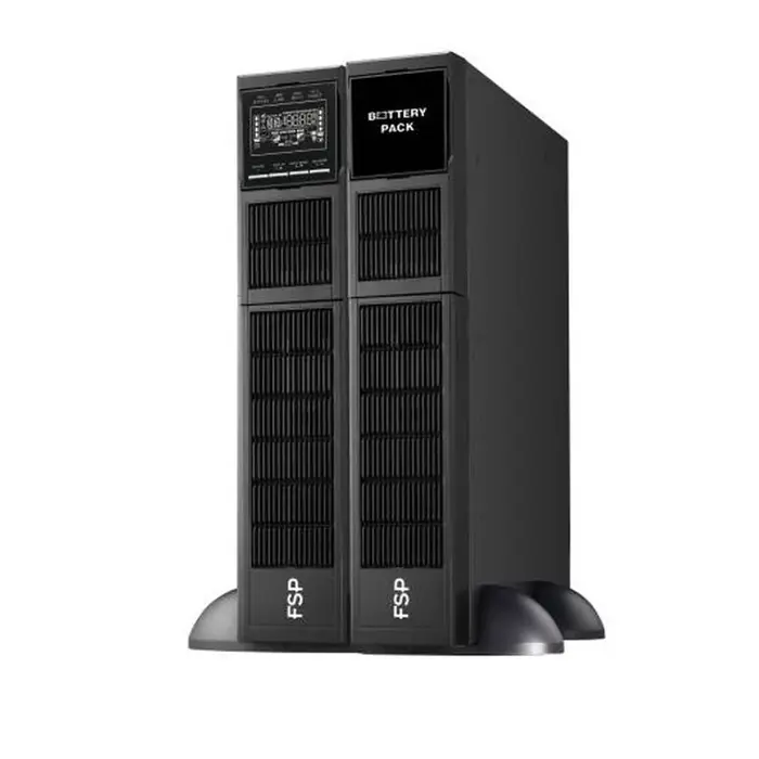 Fortron Source Clippers Rack/Tower 1000VA/1000W, On-line double conversion, USB, RS-232, EPO, 8×C13, 2×9Ah, 3min autonomija, LCD
